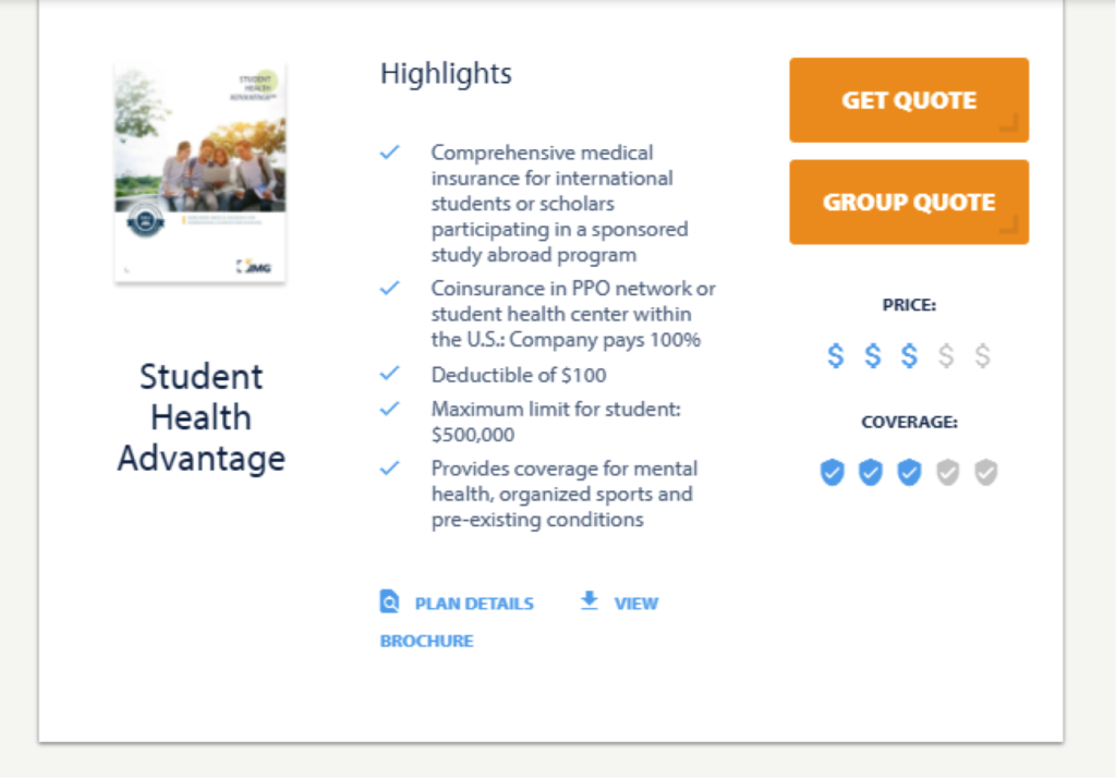 Studying abroad health insurance