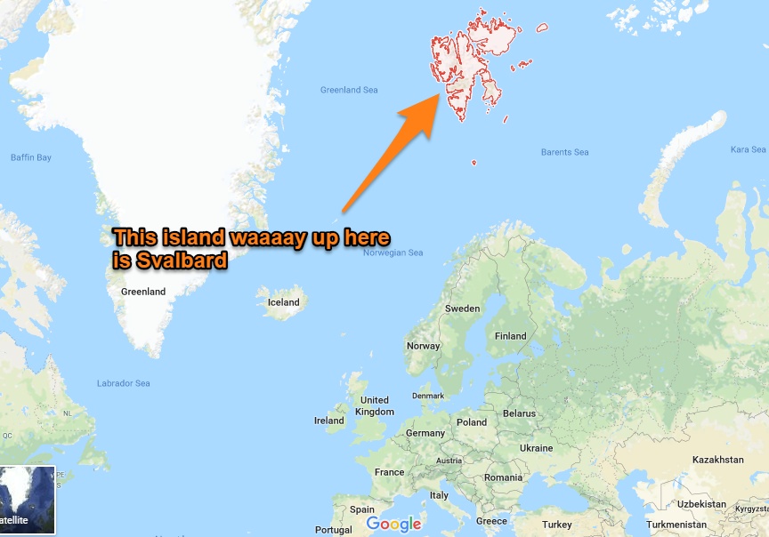 Map to visit Svalbard Norway Artic Where is Svalbard