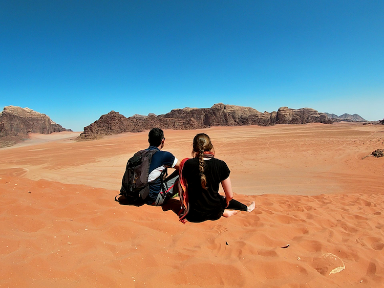 Couple in the desert