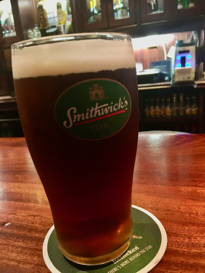 Pint of Smithwicks at Irish pub things to do in Ireland - 1-1