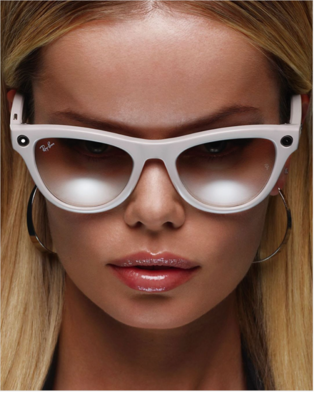 Women white sunglasses
